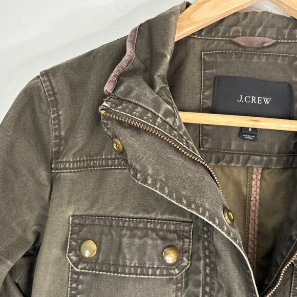 J. Crew Green Military Utility Grunge Jacket Women's Size Small D106 - Picture 7 of 16